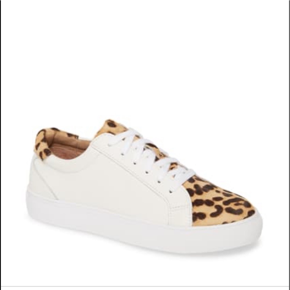 Halogen White Leather sneakers